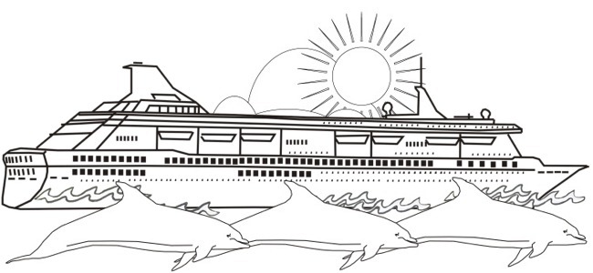 cruise ship outline