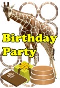 giraffe party invitation