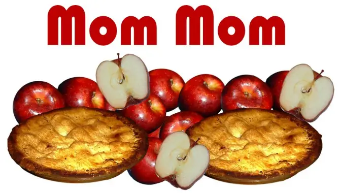 apple pie half fold card image