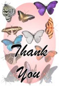 Thank You image butterflies