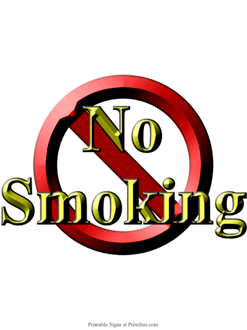 No Smoking Sign Image
