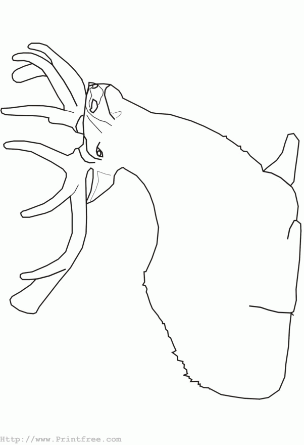 Elk outline image