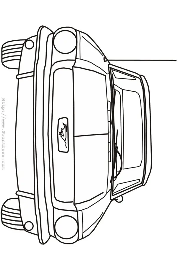 mid sixties Mustang outline image