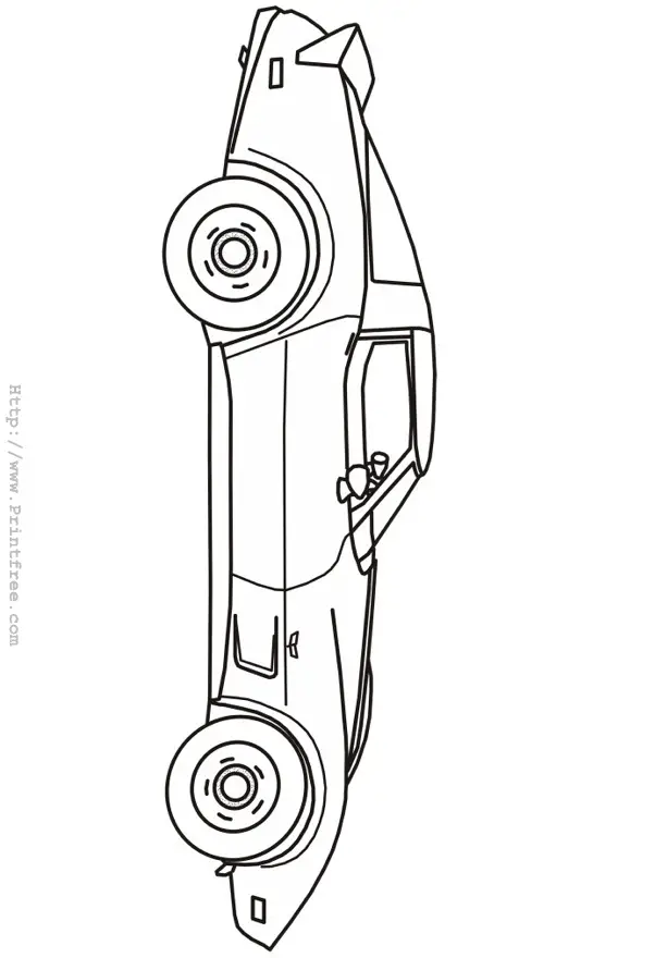 seventies Corvette outline image