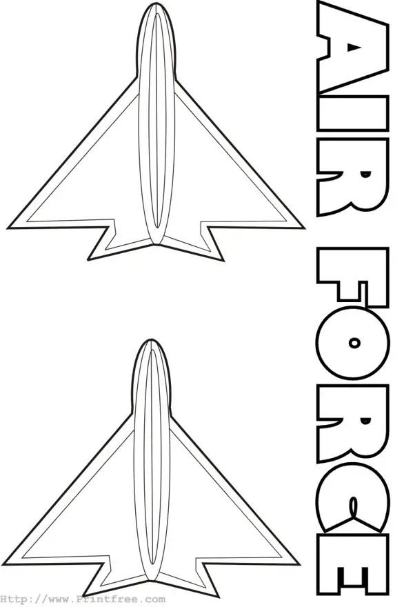 coloring page image air force