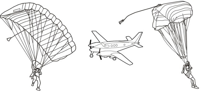calendar image "sky diving"