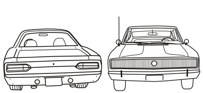 calendar image "classic muscle cars"