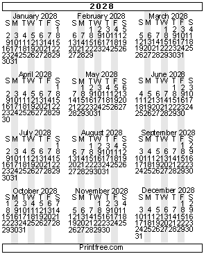small 2028 gif calendar