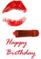 Lipstick Birthday card