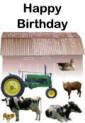 Farm Birthday card