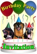 dog birthday invitation
