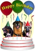 dogs Happy Birthday