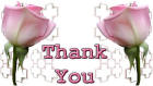 Thank You card image pink flower