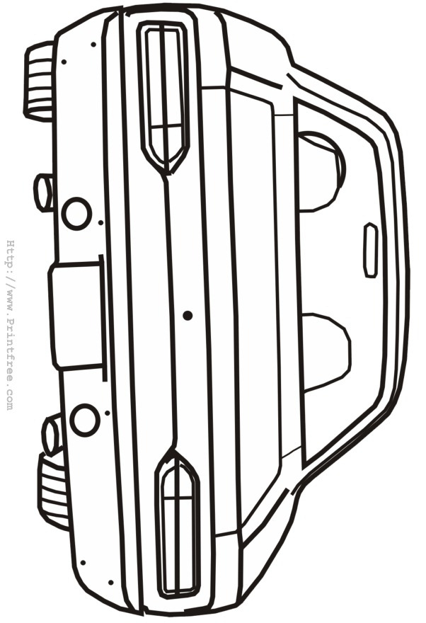 Muscle Car Rear outline image